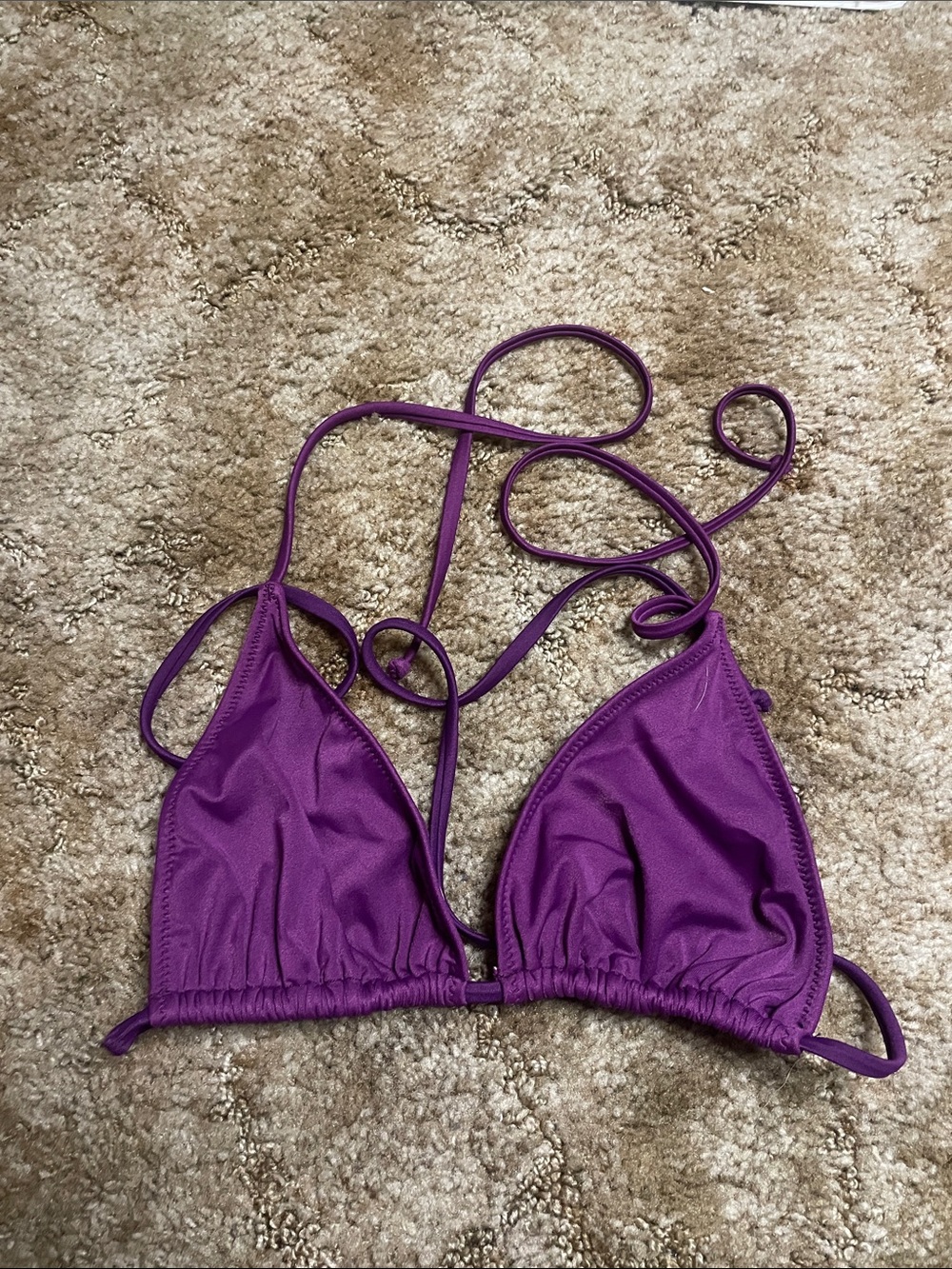 J.Crew Purple Bikini Top Size XL